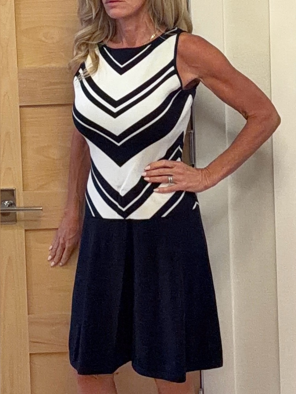 Ralph Lauren sweater dress…SO flattering! Navy medium